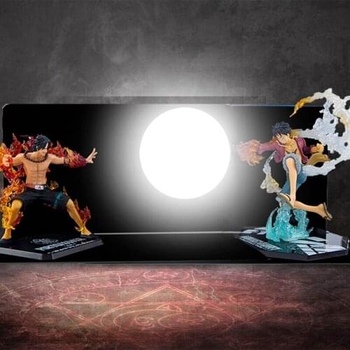 ONE PIECE Night Lights Luffy&Ace Luminaria LED Table Lamps Room Decorative Lighting Garage Kit Holiday Gifts