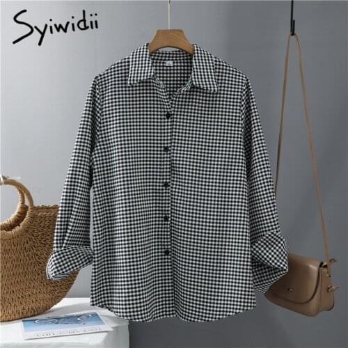 Syiwidii Women's Plaid Shirts