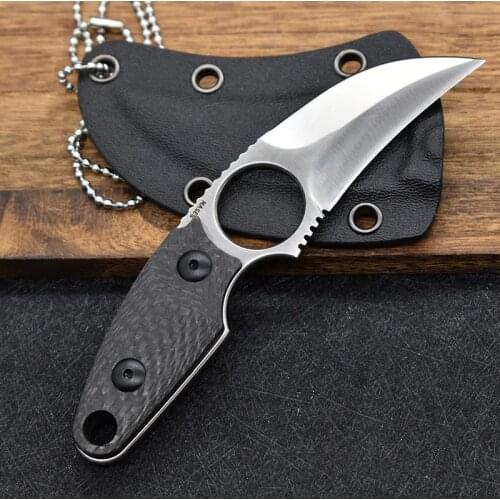 Tactical karambit knife G10 Handle S35VN BLADE outdoor camping claw knife self-defense neck knives outdoor survival tool