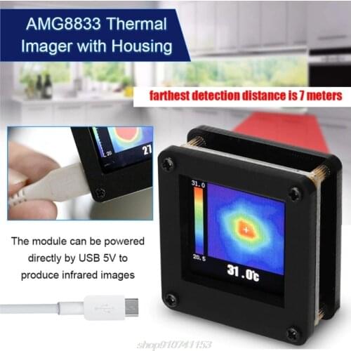 AMG8833 Thermal Imaging Camera Array Temperature Measurement Infrared Imager Mini Handheld IR Imaging Senor N09 20 Dropship