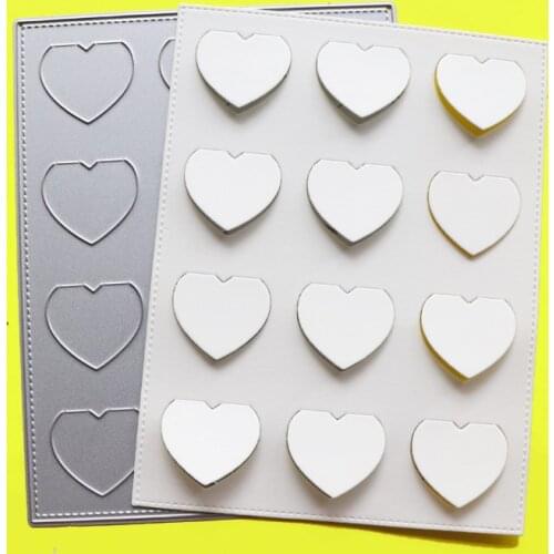 Cutting Dies Flap Heart Gift Scrapbook Cardmaking DIY Paper Craft Metal Stencil Surprise Creation