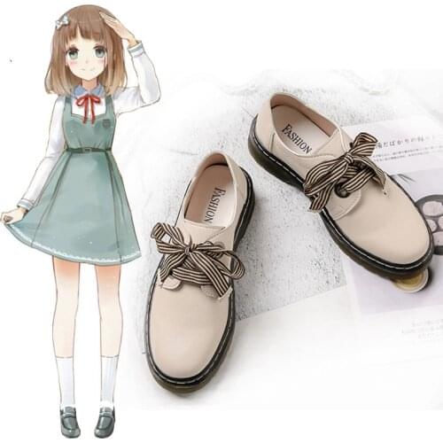 British Shoes Female,Spring 2020 New Lace-up Shoes College Literature Leather Shoes Student Uniforms Shoes lolita jk shoes