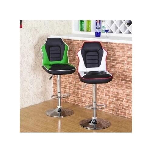 Swivel chair. Bar chair. The front desk receives the silver chair