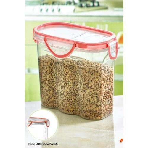 Sampurchase Lock Clamshell Food Supplies Storage (1,7 L)