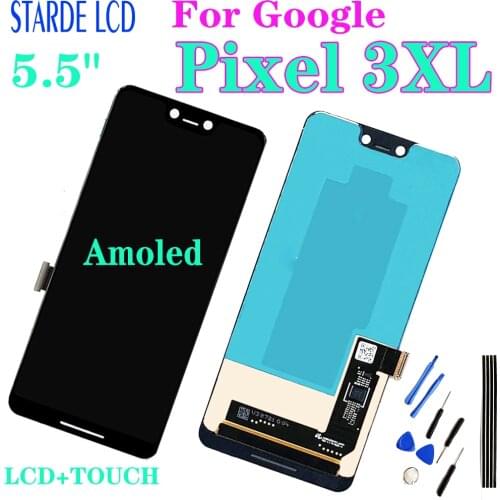 5.5" For Google Pixel 3XL LCD Display Touch Screen Digitizer Assembly For Google Pixel 3 XL LCD Screen Replacement