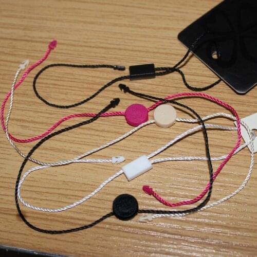 1000pcs/lot Double ends string lock round square garment tags with two locks using in bags garment shoes