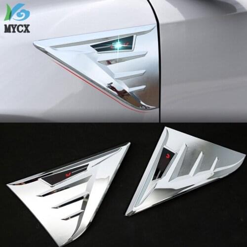 2Pcs/set ABS Chrome Outer Air Vent Outlet Cover Body Trim Car Styling Accessories Fit For Honda CRV 2017 2018 2019