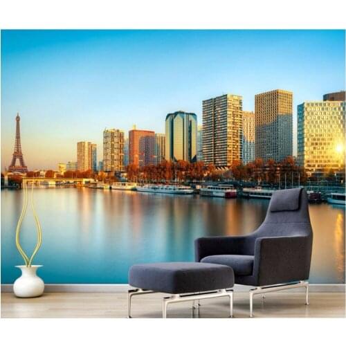 3d room wallpaper custom photo non-woven mural Hd art photography urban construction painting photo 3d wall murals wallpaper