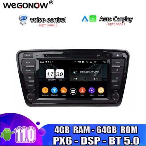 Android10 4GB RAM 8 Core 64GB ROM BT5.0 Wifi GPS Map DVR camera TV Car DVD Player RDS Radio For Skoda Octavia 2014 2015 2016