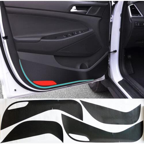 Auto Part Accessories FIT FOR HYUNDAI TUCSON SIDE DOOR INNER DECAL ANTI KICK PROTECTIVE STICKER FLIM