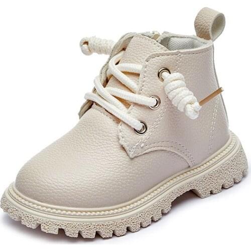 Children Pu Leather Soft Soled Boots Boys Water-proof Kids Short Boots Autumn Comfort Casual Toddler Princess Shoes G241