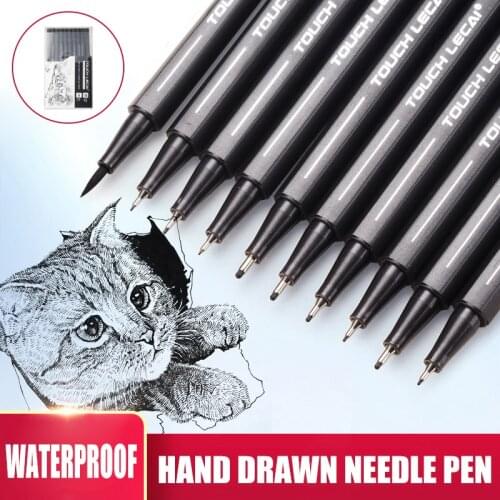 Black Handwriting Sketch Pen Drawing Line Comic Anime Creation Waterproof Painting Pen FKU66