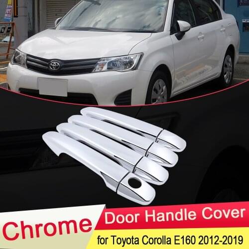 For Toyota Corolla E160 2012 2013 2014 2015 2016 2017 2018 2019 Chrome Door Handle Cover Exterior Trim Car Stickers Accessories