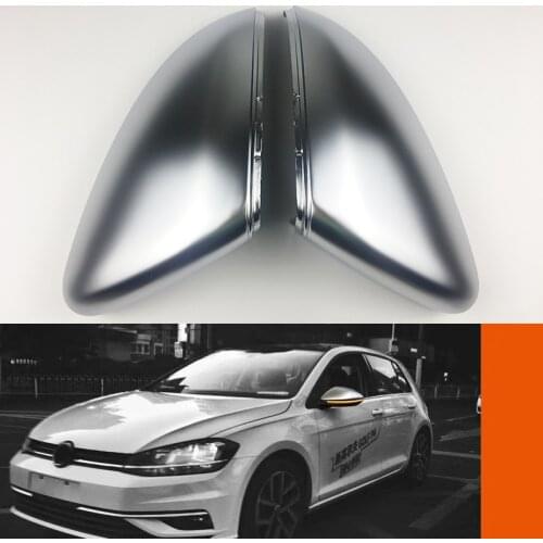 For VW Golf 7 R mk7 7.5 gti Golf 6 MK6 Passat B7 CC Scirocco E-GOLF Polo 6R 6C Side Mirror Case Chrome Door Wing Cover Cap