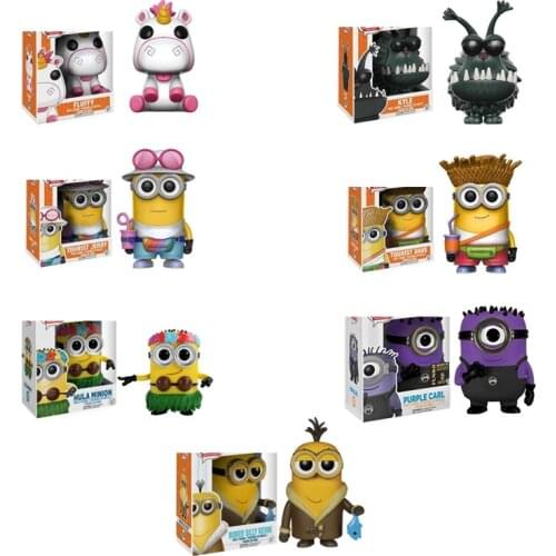 Funko Despicable Me 2/3 Minions Fluffy 420# Action Figure 10cm Limited Edition Collectible Model Toys for Children Birthday Gift