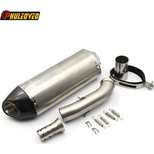 Motorcycle Exhaust Pipe Muffler Link Pipe System for KTM DUKE 390 RC390 DUKE 250 2017 2018 Motorbike Muffler Exhaust Escape Leak