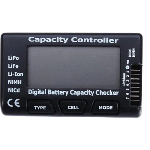 CellMeter7 2.1" Screen LCD Digital Battery Capacity Checker Meter Tester for 2-7S LIPO LiFe Battery RC Drone Vehicle DIY Tool