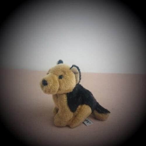 Cute German Shepherd Black-backed Dog Plush Toys Simulation Giant Squid Stuffed Mini Animal Plush Dolls for Kids Girls Gift