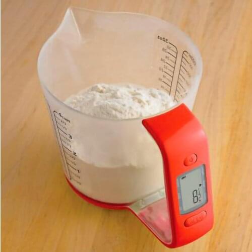 Multifunctional Kitchen Electronic Measuring Cup Cream Batter Flour Paste Dispenser Baking Tools For Pancakes Cookie Cake 1000ml