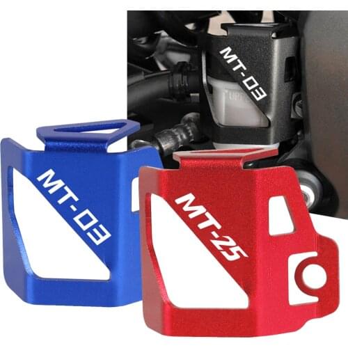 Motorcycle Rear Brake Fluid Reservoir Cap Cover Guard Protector For YAMAHA MT03 MT 03 MT25 MT-25 2015-2021 2020 2019 2018 2017