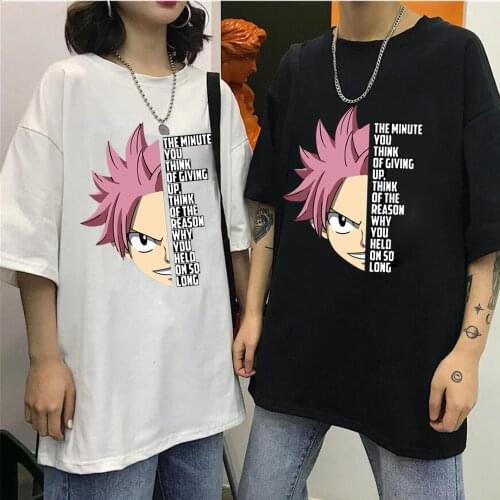 Fairy Tail T-Shirt Men Awesome Tshirt O- Neck Short Sleeved UnisexT Shirt Anime Tee Harajuku