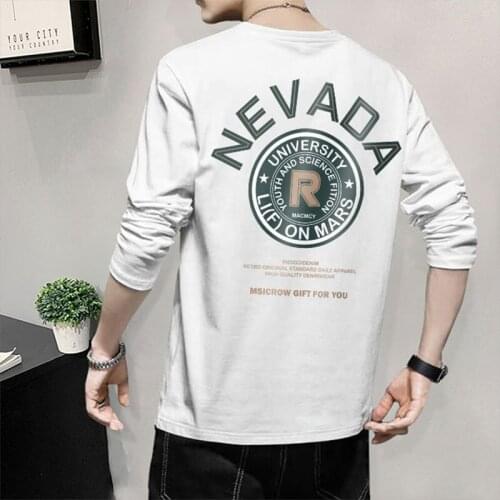 Qisvanset 2021 New Mens Sweater Long Sleeve Full Cotton Top Trend Pattern Nevada University Design Lovers Unisex Hoodie