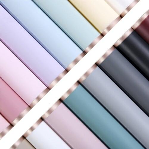 New 58cm Gold Side WaterProof Flower Wrapping Paper Gift Packing Paper Bouquet Floral Supply New Year Xmas Gift Favors Decor