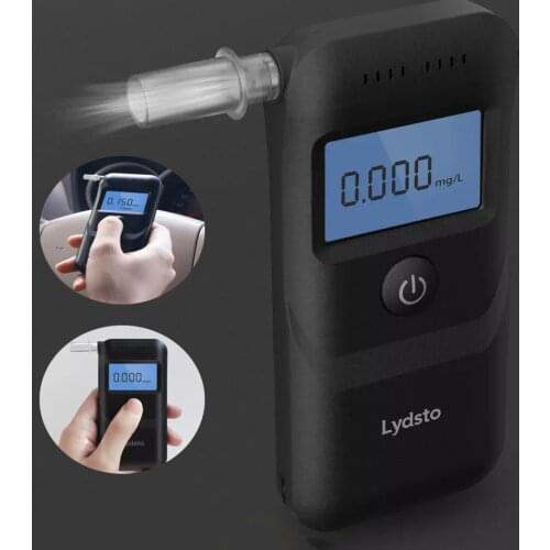 New Xiaomi Lydsto Alcohol Detector Professional Breath Tester LCD Screen Mini Digital Drunk Driving Blowing Tester Breathalyzer