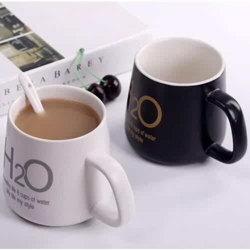 Dehua gift ceramic cup custom gift box water cup set couple mug with cover creative coffee cup