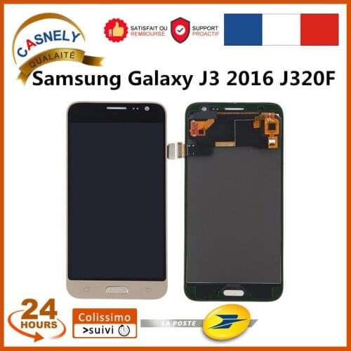 For Samsung Galaxy J3 2016 J320F J320A J320M Touch Screen Digitizer LCD Display Assembly Replacement Parts No Dead Pixel