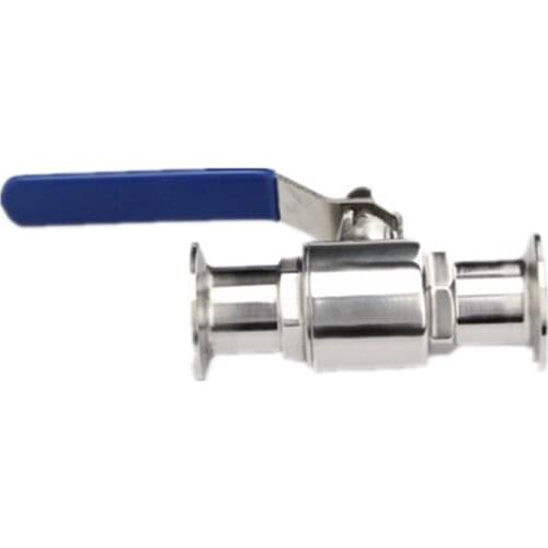 1-1/2" 38mm 304 Stainless Steel Sanitary Ball Valve 1.5" Tri Clamp Ferrule Type For Homebrew Diary Product