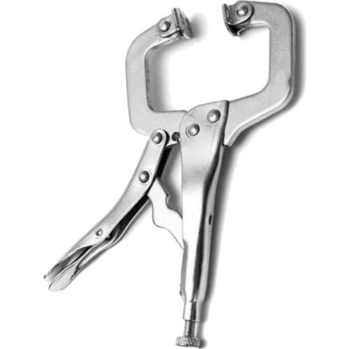 6 inch/ 9 inch C Clamp Weld Clip Woodwork Tenon Locator Grip Lock Jaw Swivel Pad Wood Fix Plier Pincer Work