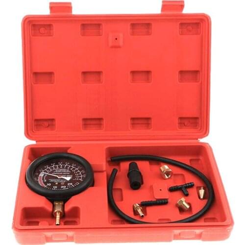 TU-21 Car Vacuum Fuel Pump Gas Pressure Tester Diagnostic Gauge Tool