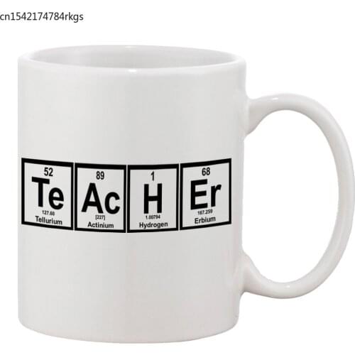 Teacher Periodic Table Elements Ceramic Coffee Mugs 11 oz