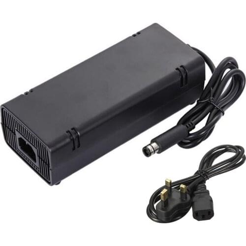 High quality UK Plug 12V 115W AC Adapter Charger Power Supply Cord Cable For Xbox360 Xbox 360 E with DC cable