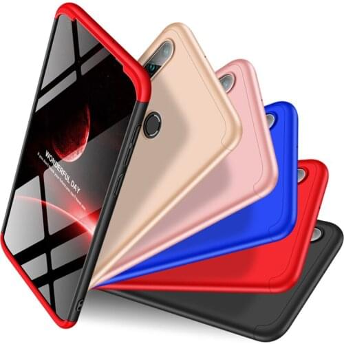 50pcs/lot 360 Full Phone Case For Huawei P20 Lite 2019 P30 Honor 20 Pro Nova 3E 4E 4 5i 5T 3 in 1 Matte Hard Plastic Cover