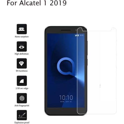 2pcs 9H HD Tempered Glass For Alcatel 1 2019 Screen Protector Explosion-proof Front Films For Alcatel 1(2019)