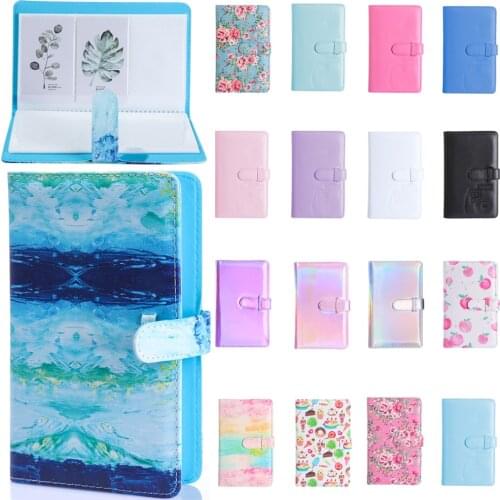 96 Pockets PU Leather Instant Photo Album 3 inch photos Card Holder Picture Case Mini Film Photo Album for Polaroid mini series