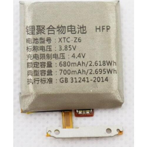 2pcs/lot 3.85V 680mAh Battery for XTC-Z6 Smart Watch Battery