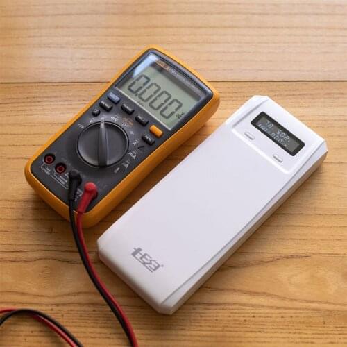 No Battery) QD188-PD Dual USB QC 3.0 + Type C PD DC Output 8x 18650 Batteries DIY Power Bank Box Holder Case Fast Charger