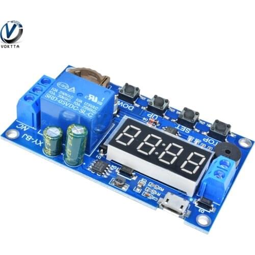 DC 5V Relay Real Time Timer Delay Relay Module Digital Display Switch Control Board Multiple mode Controller Wiring diagram