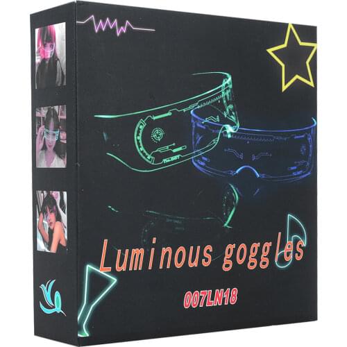 Rave Costume Party Decor Party Luminous LED Glasses Colorful Plastic Fashion Creative Props Party Supplies