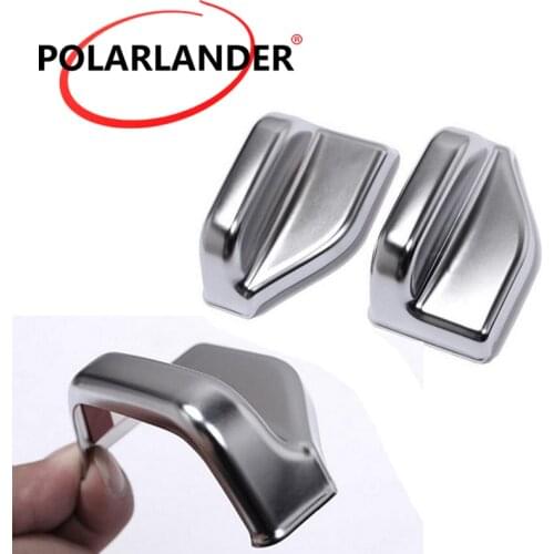 For Benz B Class W246 B180 B250 2012-2015 2 pcs ABS Chrome Interior B Pillar Seat Belt Adjust Cover Trim sticker accessories