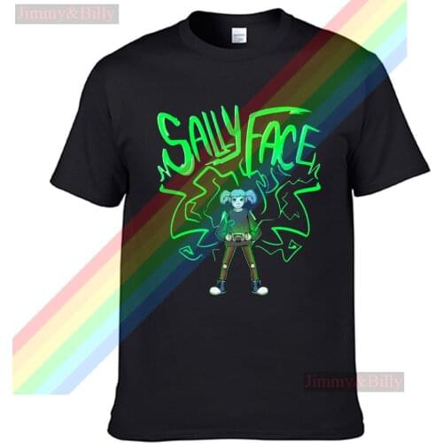 Sally Face The Control Emits Green Light T Shirt For Men Limitied Edition Unisex Brand T-shirt Cotton Amazing Short Sleeve Tops