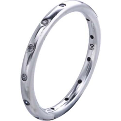 Hot Sale Classic Simple Flat Design 925 Sterling Silver Simple Circle Ring for Women ANNIVERSARY SALE 2018