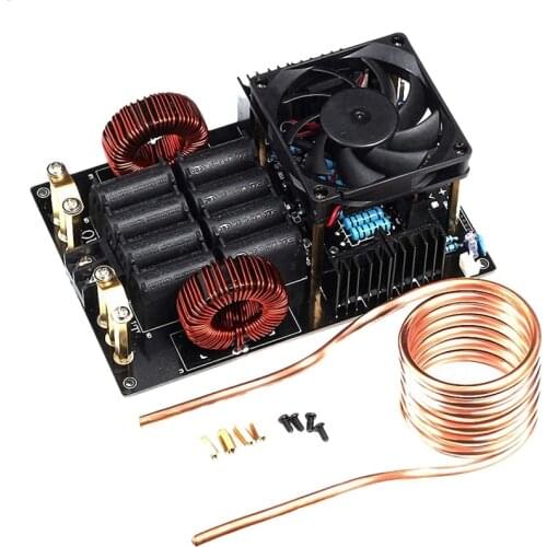 DC 12-40V 50A 1KW ZVS Induction Heater High Voltage Generator High Frequency Low Voltage 1000W Board with Coil