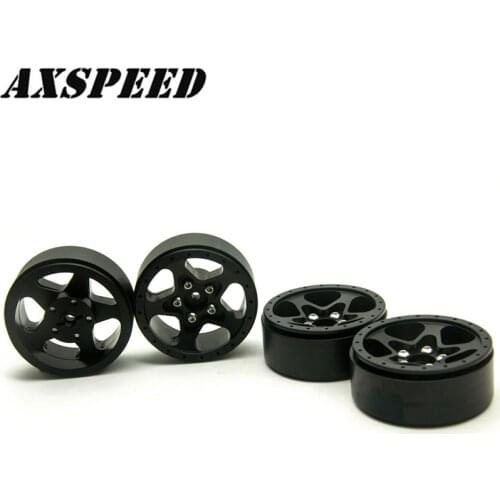 AXSPEED 1.9" Beadlock Wheels Rim 24mm Width for 1/10 RC Crawler Axial SCX10 CC01 RC Climbing Car Parts