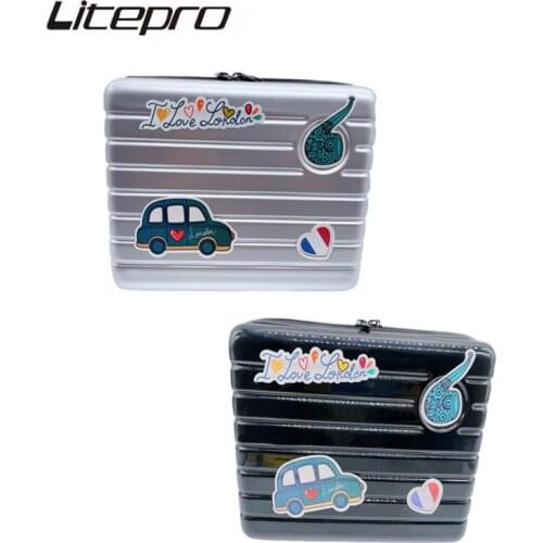 Litepro Bicycle 10 Inch Waterproof Bag Front Tube Pannier For Folding Bike Accessories