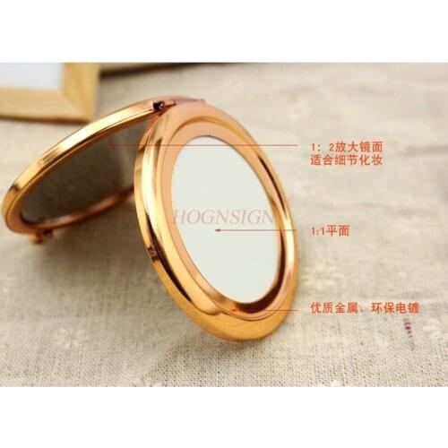 Small Mirror Factory Direct Gift Mirror Bottom Makeup Mirror Base Personality Metal Makeup Bottom Sale