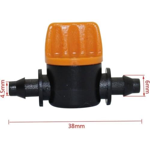 4mm Miniature Valves Homebrew Garden Irrigation Coupling Garden Water Slotted Hose Barbed Connectors Valve Water I5Q6